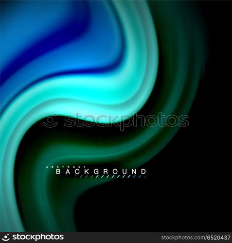 Fluid mixing colors vector wave abstract background design. Colorful mesh waves. Fluid mixing colors vector wave abstract background design. Colorful mesh waves. Vector illustration