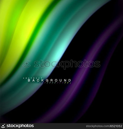 Fluid mixing colors vector wave abstract background design. Colorful mesh waves. Fluid mixing colors vector wave abstract background design. Colorful mesh waves. Vector illustration