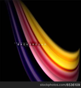 Fluid mixing colors vector wave abstract background design. Colorful mesh waves. Fluid mixing colors vector wave abstract background design. Colorful mesh waves. Vector illustration