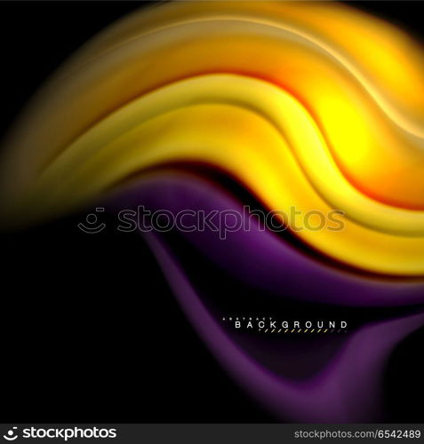 Fluid mixing colors vector wave abstract background design. Colorful mesh waves. Fluid mixing colors vector wave abstract background design. Colorful mesh waves. Vector illustration