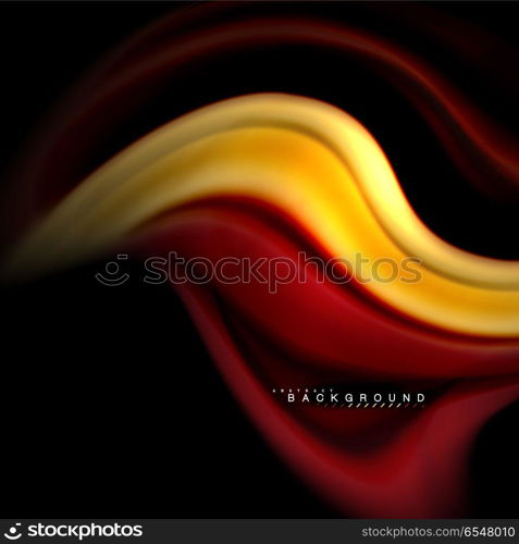 Fluid mixing colors vector wave abstract background design. Colorful mesh waves. Fluid mixing colors vector wave abstract background design. Colorful mesh waves. Vector illustration