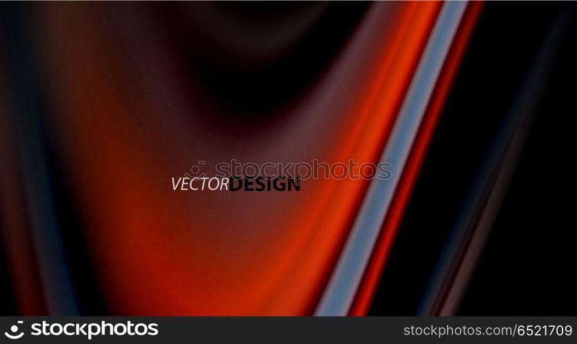 Fluid rainbow colors on black background, vector wave lines and swirls. Fluid rainbow colors on black background, vector wave lines and swirls, artistic illustration for presentation, app wallpaper, banner or poster