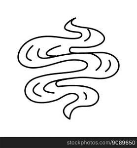 fluid smell line icon vector. fluid smell sign. isolated contour symbol black illustration. fluid smell line icon vector illustration