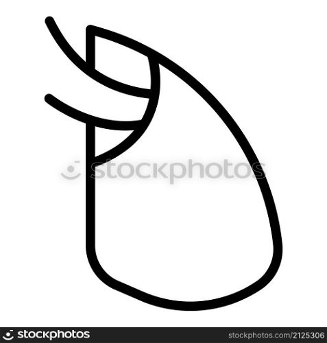Fluorography icon outline vector. Patient xray. Cancer lung. Fluorography icon outline vector. Patient xray