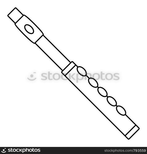 Flute icon. Outline flute vector icon for web design isolated on white background. Flute icon, outline style