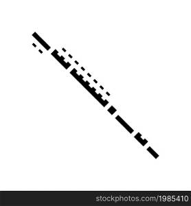 flute music playing instrument glyph icon vector. flute music playing instrument sign. isolated contour symbol black illustration. flute music playing instrument glyph icon vector illustration