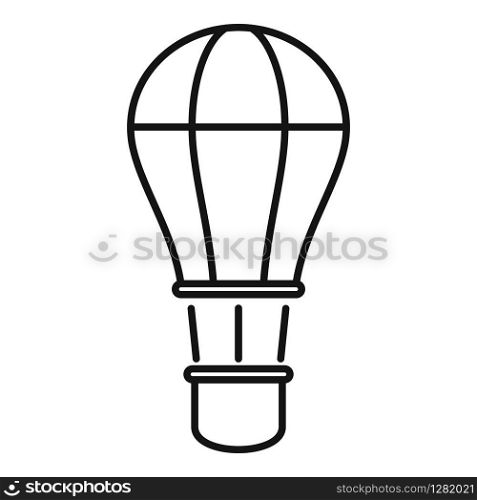 Fly air balloon icon. Outline fly air balloon vector icon for web design isolated on white background. Fly air balloon icon, outline style