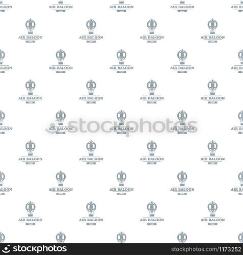 Fly air balloon pattern vector seamless repeat for any web design. Fly air balloon pattern vector seamless