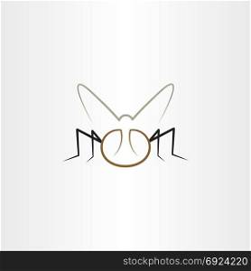 fly icon vector element insect illustration