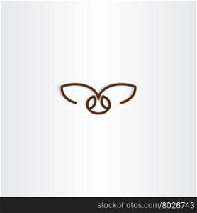 fly insect vector icon symbol design
