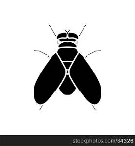 Fly it is black icon . Simple style .. Fly it is black icon .