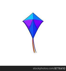 fly kite sky cartoon. fly kite sky sign. isolated symbol vector illustration. fly kite sky cartoon vector illustration