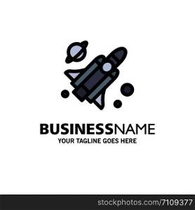 Fly, Missile, Science Business Logo Template. Flat Color