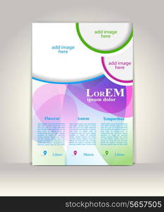 Flyer, brochure or magazine cover template