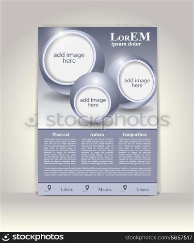 Flyer, brochure or magazine cover template
