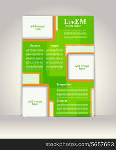 Flyer, brochure or magazine cover template