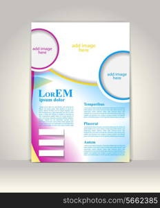 Flyer, brochure or magazine cover template