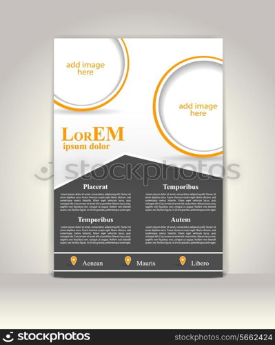 Flyer, brochure or magazine cover template