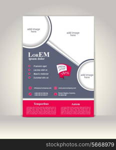 Flyer, brochure or magazine cover template