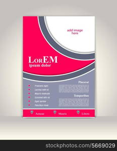 Flyer, brochure or magazine cover template