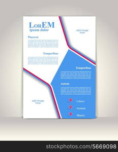 Flyer, brochure or magazine cover template