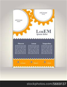 Flyer, brochure or magazine cover template