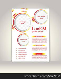 Flyer, brochure or magazine cover template