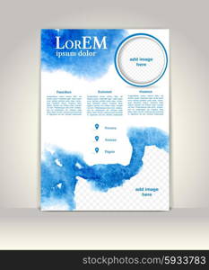 Flyer, brochure or magazine cover template