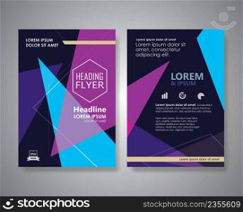 Flyer design Layout Abstract Triangle shape Brochure Poster vector template