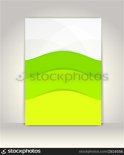 Flyer or brochure template, abstract colorful design