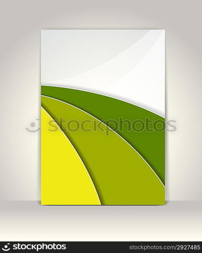 Flyer or brochure template, abstract colorful design