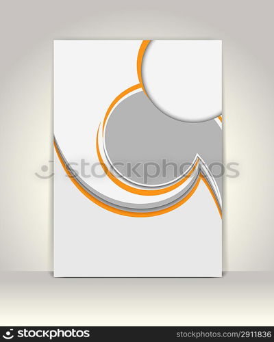 Flyer or brochure template, abstract design