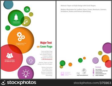Flyer Template with Colorful Circles