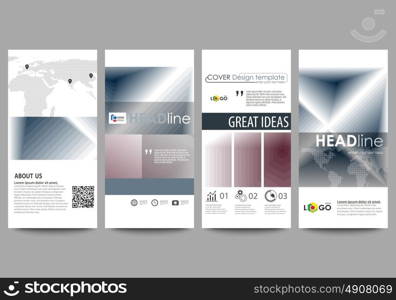 Flyers set, modern banners. Business templates. Cover design template, easy editable vector layouts. Simple monochrome geometric pattern. Abstract polygonal style, stylish background.. Flyers set, modern banners. Business templates. Cover design template, easy editable abstract vector layouts. Simple monochrome geometric pattern. Abstract polygonal style, stylish modern background.