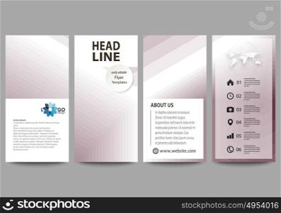 Flyers set, modern banners. Business templates. Cover design template, easy editable vector layouts. Simple monochrome geometric pattern. Abstract polygonal style, stylish background.. Flyers set, modern banners. Business templates. Cover design template, easy editable abstract vector layouts. Simple monochrome geometric pattern. Abstract polygonal style, stylish modern background.