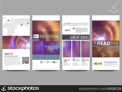 Flyers set, modern banners. Business templates. Cover template, easy editable abstract vector layouts. Bright color colorful design, beautiful futuristic background.. Flyers set, modern banners. Business templates. Cover design template, easy editable abstract vector layouts. Bright color colorful design, beautiful futuristic background.