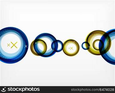 Flying abstract circles, vector geometric background, color air bubbles, web banner template, business or technology presentation background or elements. Flying abstract circles, vector geometric background, color air bubbles, web banner template, business or technology presentation background or elements, vector illustration