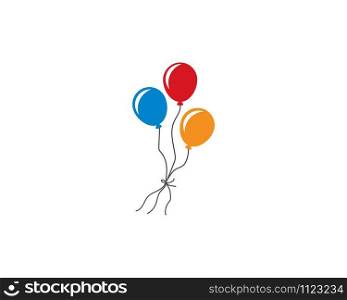 Flying baloon illustration vector template