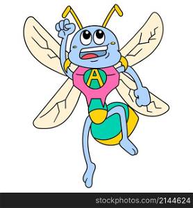 flying bee insect superhero drift