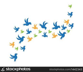 Flying bird icon vector illustration