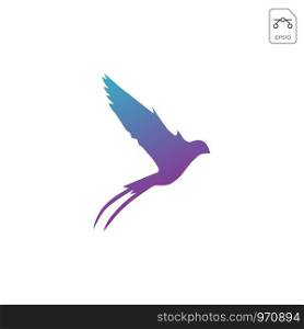 flying bird logo abstract design vector icon element isolated