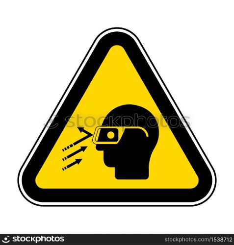 Flying Debris Wear Safety Glasses Symbol Sign, Vector Illustration, Isolate On White Background Label .EPS10