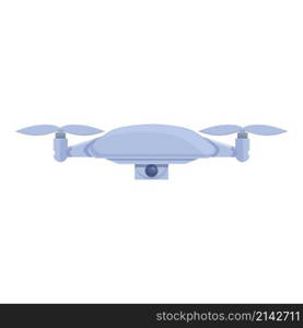 Flying drone icon cartoon vector. Aerial camera. Control video. Flying drone icon cartoon vector. Aerial camera