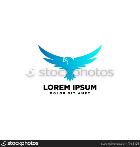 flying eagle bird logo template vector illustration and inspiration icon element isolated. flying eagle bird logo template vector illustration and inspiration