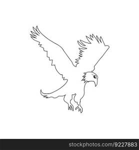 flying eagle icon design vector illustration