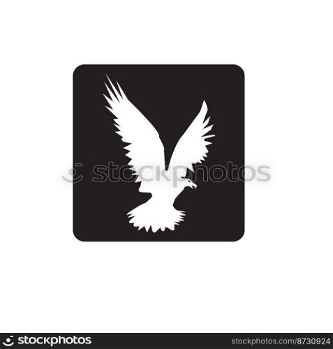 flying eagle icon vector illustration symbol design