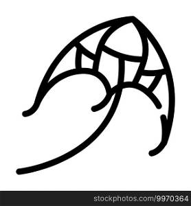 flying kite line icon vector. flying kite sign. isolated contour symbol black illustration. flying kite line icon vector illustration flat