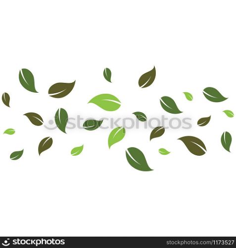 flying leaves logo vector template.design for background