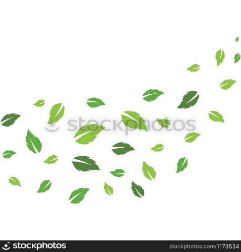 flying leaves logo vector template.design for background
