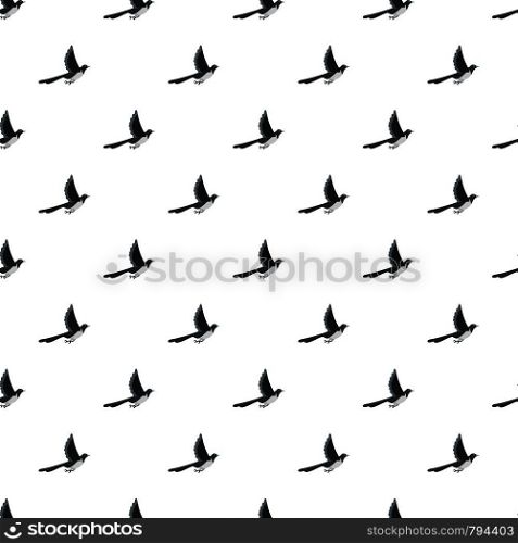 Flying magpie pattern seamless vector repeat for any web design. Flying magpie pattern seamless vector
